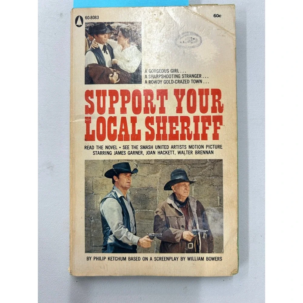 Support Your Local Sheriff Philip Ketchum 1968 Western Paperback Popular Library